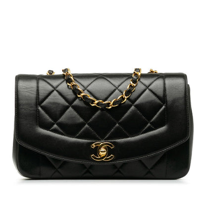 Chanel Diana Flap Shoulder Bag  Leather Shoulder Bag in Good condition