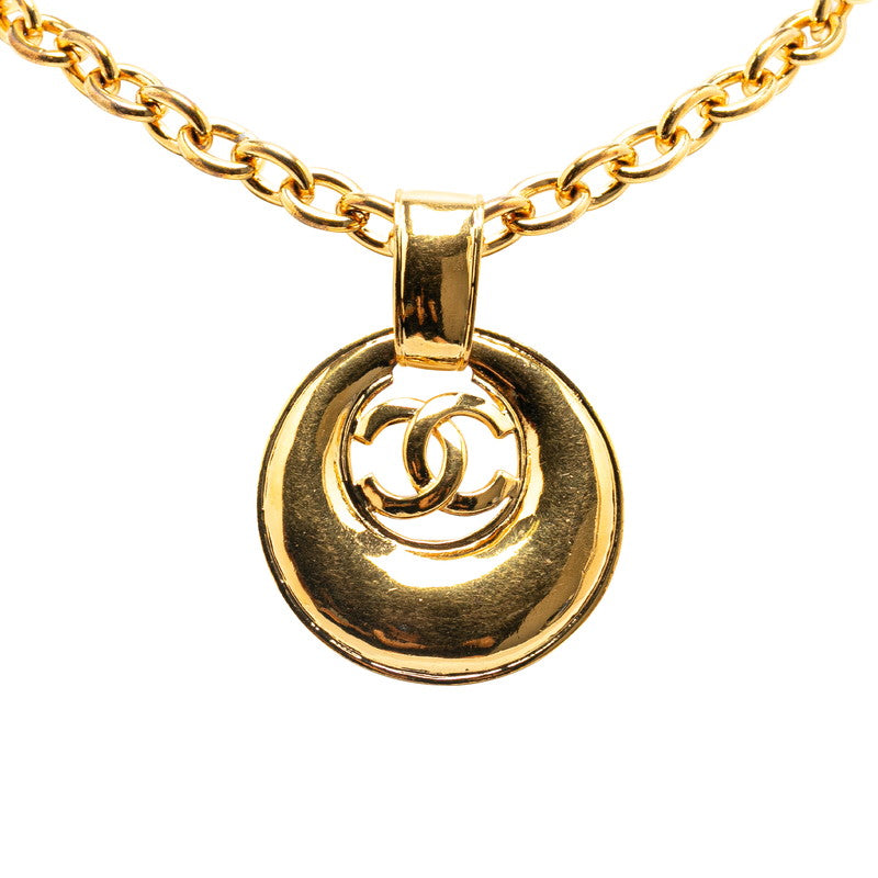 Chanel CC Round Chain Necklace  Metal Necklace in Good condition