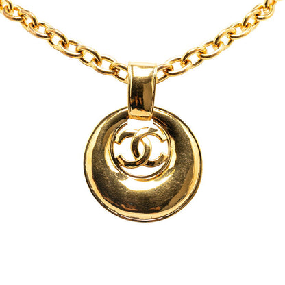 Chanel CC Round Chain Necklace  Metal Necklace in Good condition