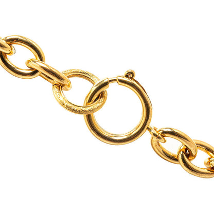 Chanel CC Round Chain Necklace  Metal Necklace in Good condition