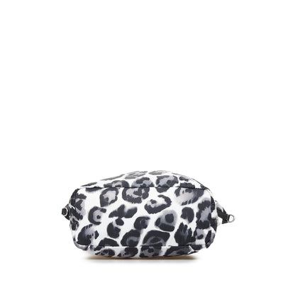 Prada Tessuto Shopper Black White Printed Nylon Canvas