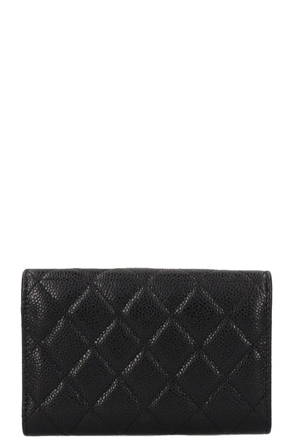 CHANEL Classic Wallet Caviar Black
