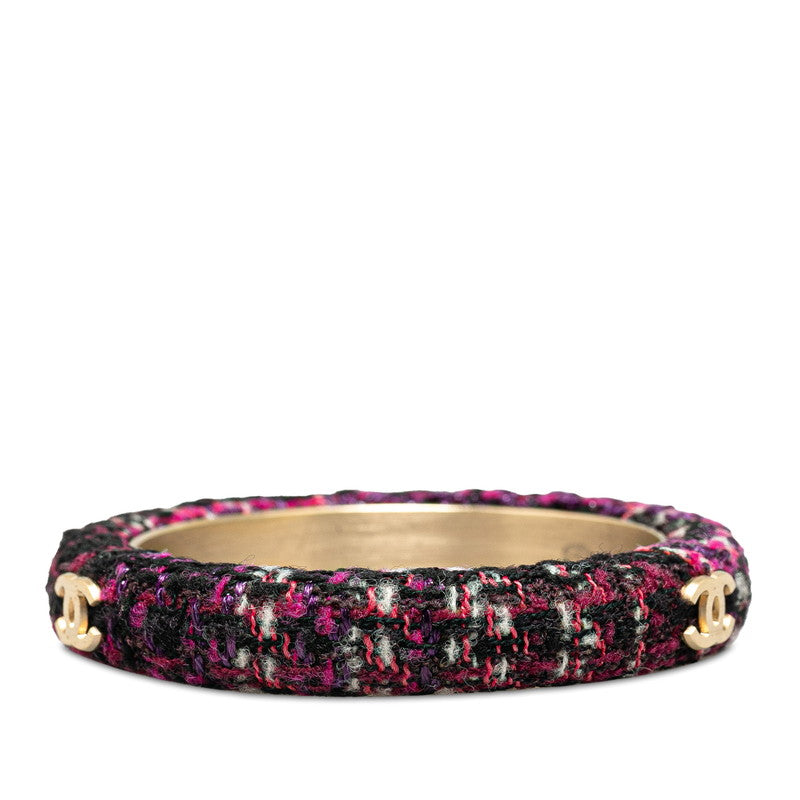 Chanel Tweed Bangle Canvas Bangle in Excellent condition