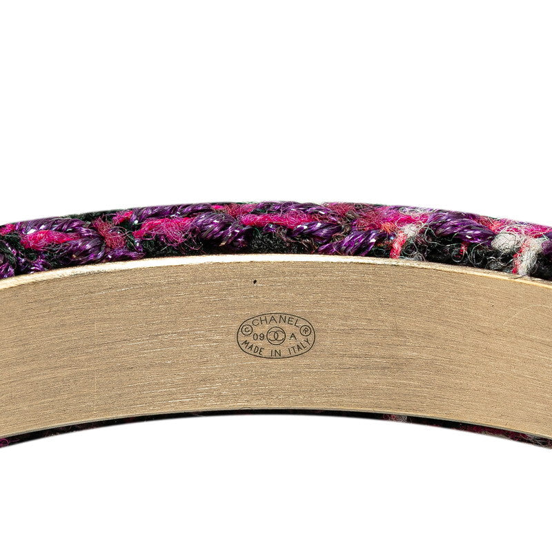 Chanel Tweed Bangle Canvas Bangle in Excellent condition