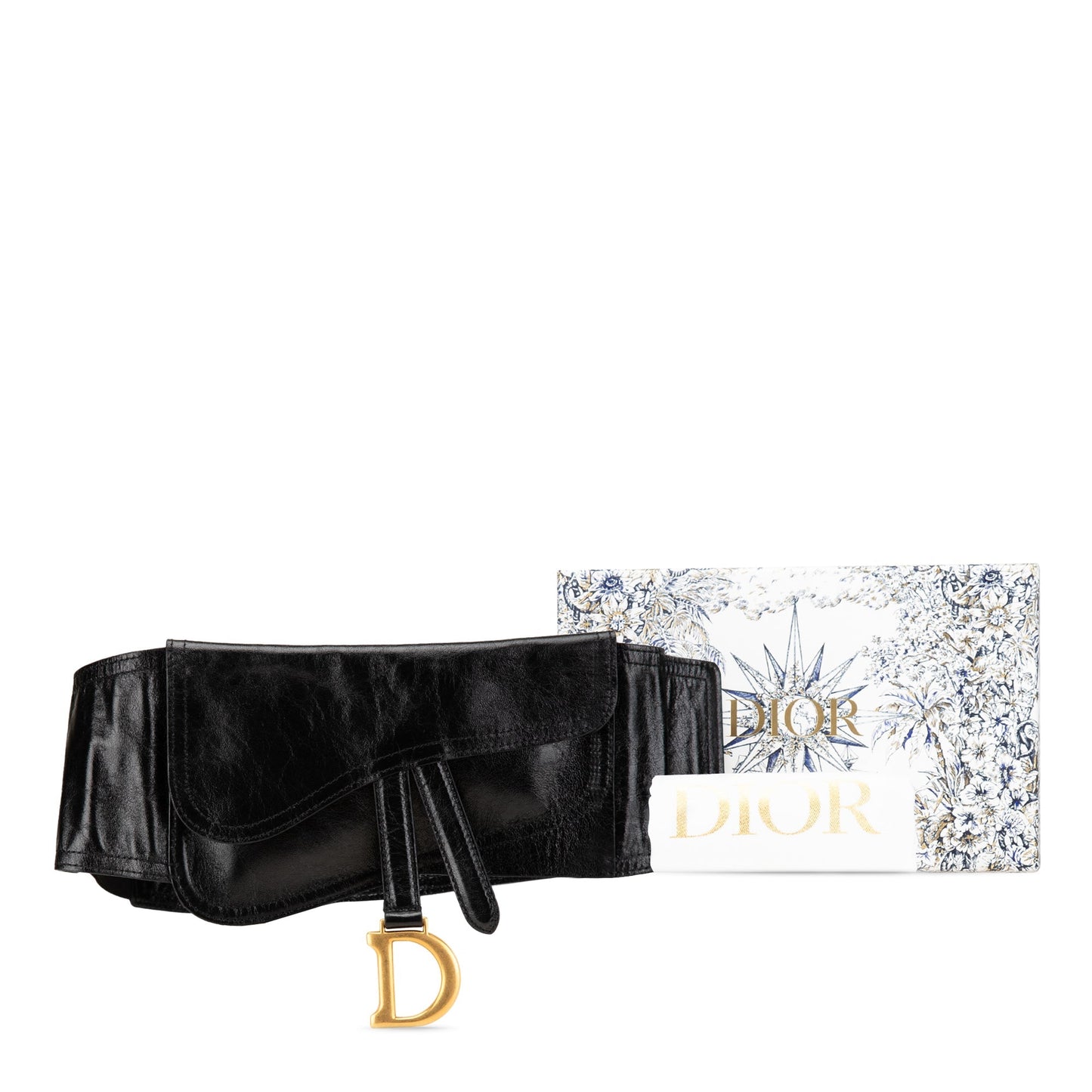 Crinkled Lambskin Saddle Belt Bag