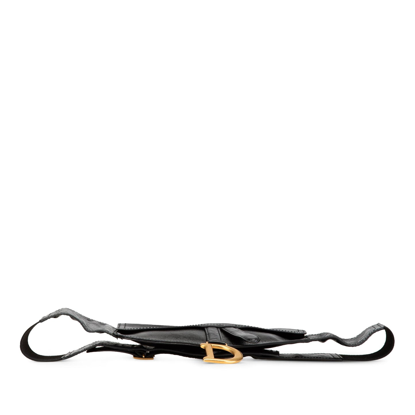 Crinkled Lambskin Saddle Belt Bag