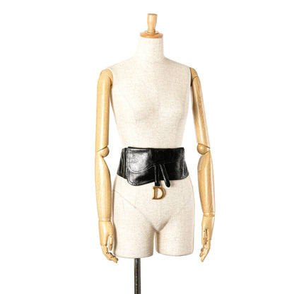 Crinkled Lambskin Saddle Belt Bag