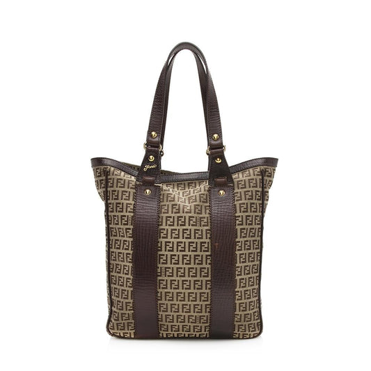 Fendi Canvas Zucchino Tote