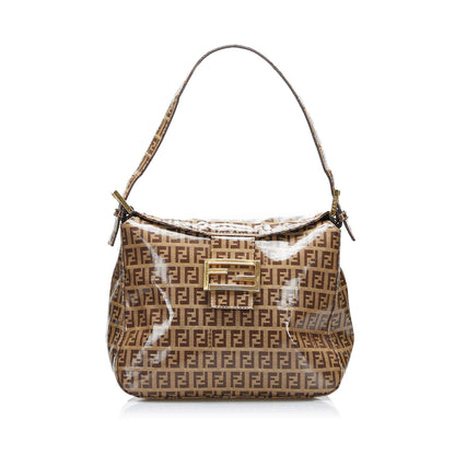 Fendi Crystal Zucchino  Flap Baguette