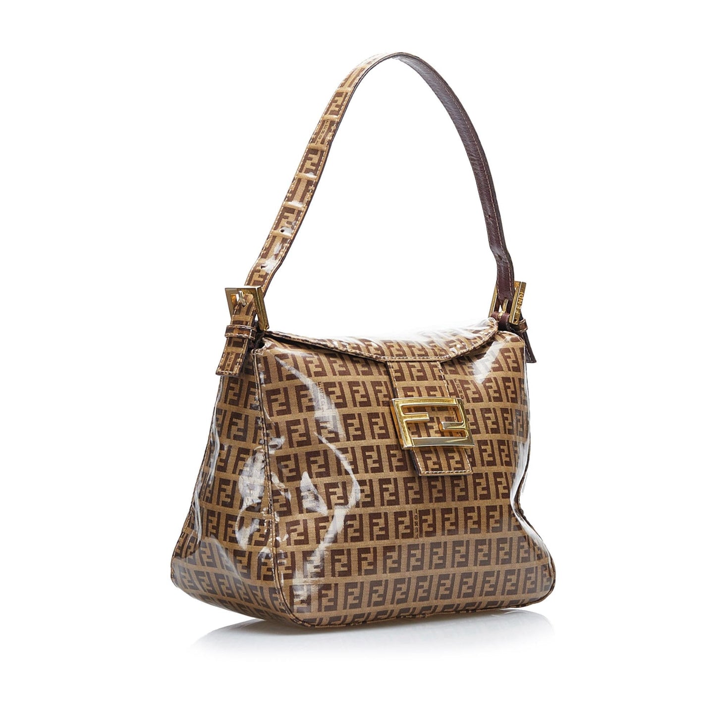 Fendi Crystal Zucchino  Flap Baguette