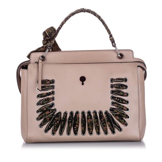 Fendi DotCom Leather Satchel (SHG-10775)