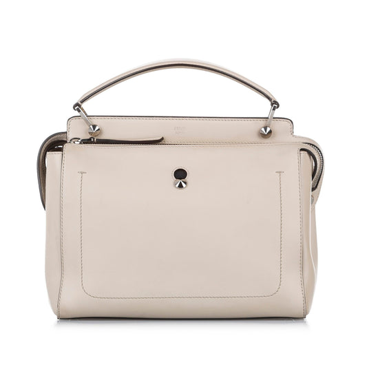 Fendi DotCom Leather Satchel