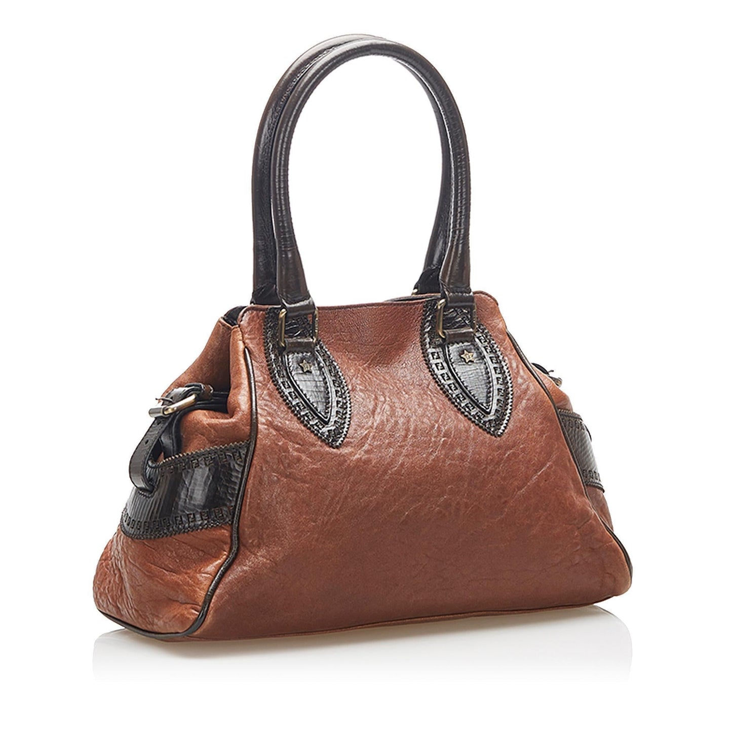Fendi Etniko Leather Handbag