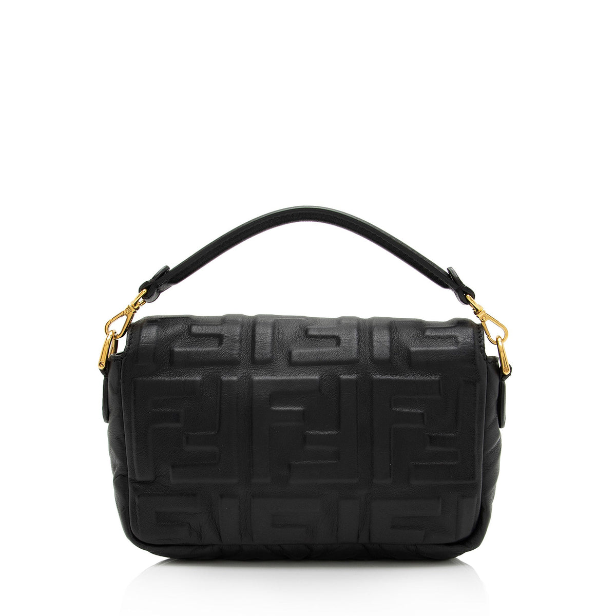 Fendi FF Embossed 1974 Mini Baguette Shoulder Bag