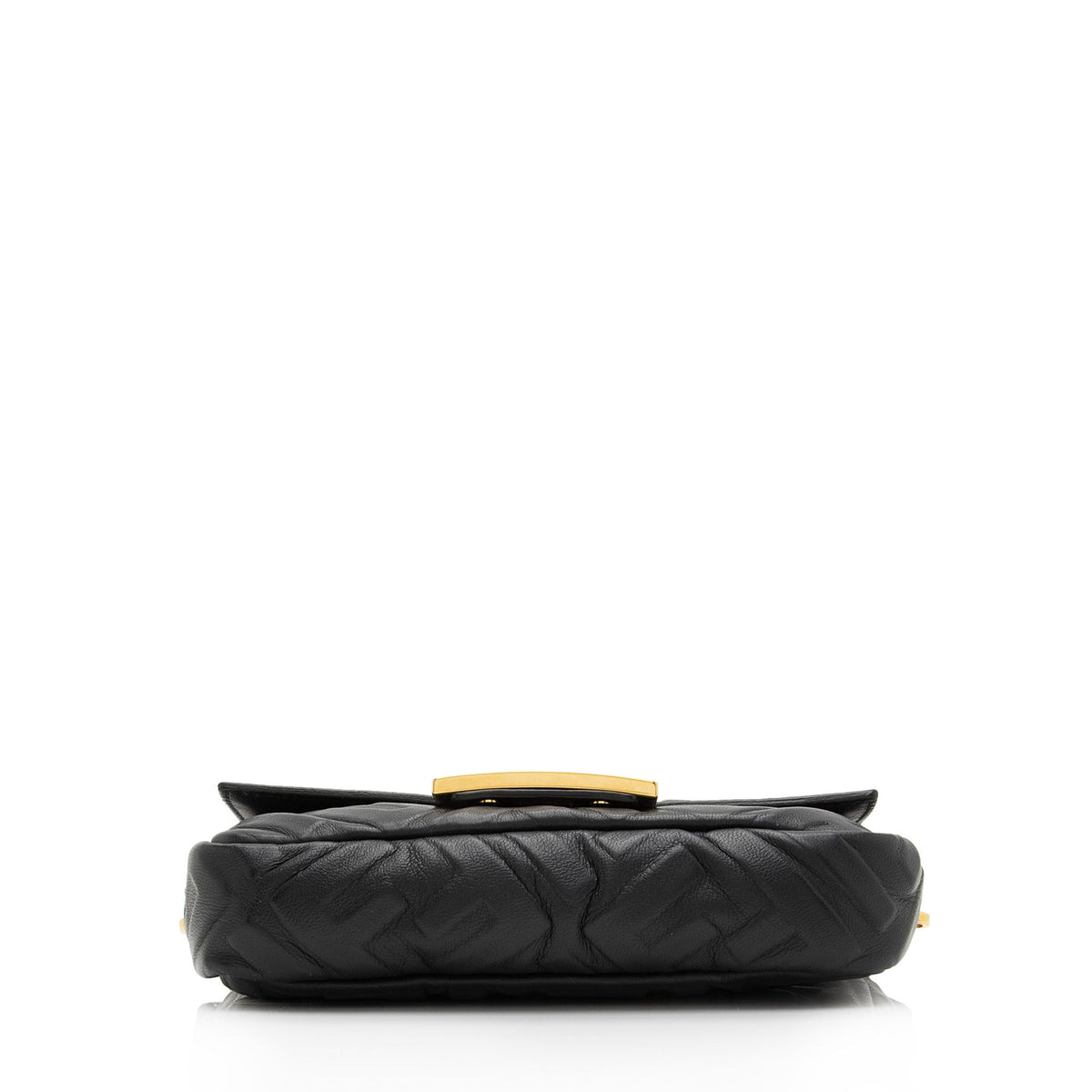 Fendi FF Embossed 1974 Mini Baguette Shoulder Bag
