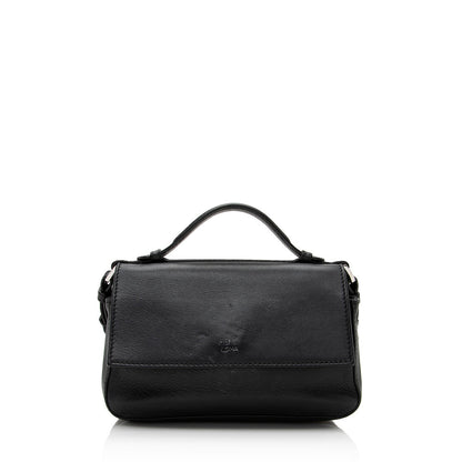 Fendi FF Embossed Calfskin Double Micro Baguette Bag