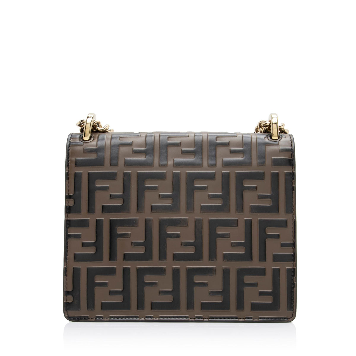 Fendi FF Embossed Kan U Small Shoulder Bag