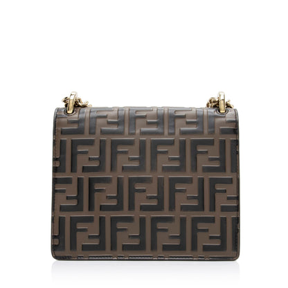 Fendi FF Embossed Kan U Small Shoulder Bag