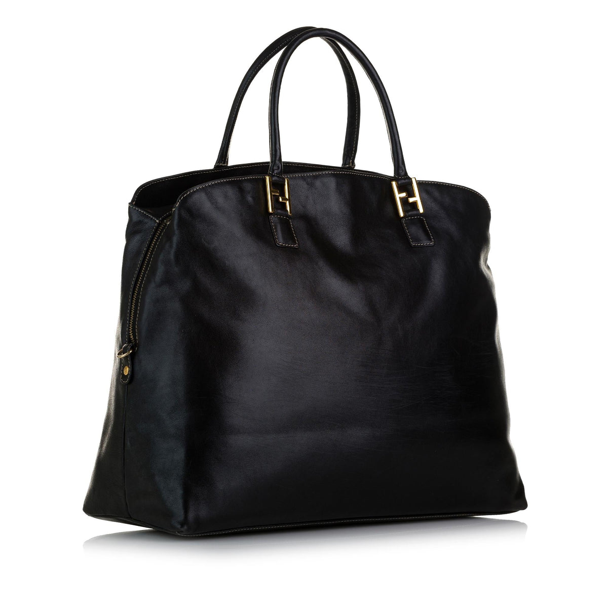 Fendi FF Leather Tote