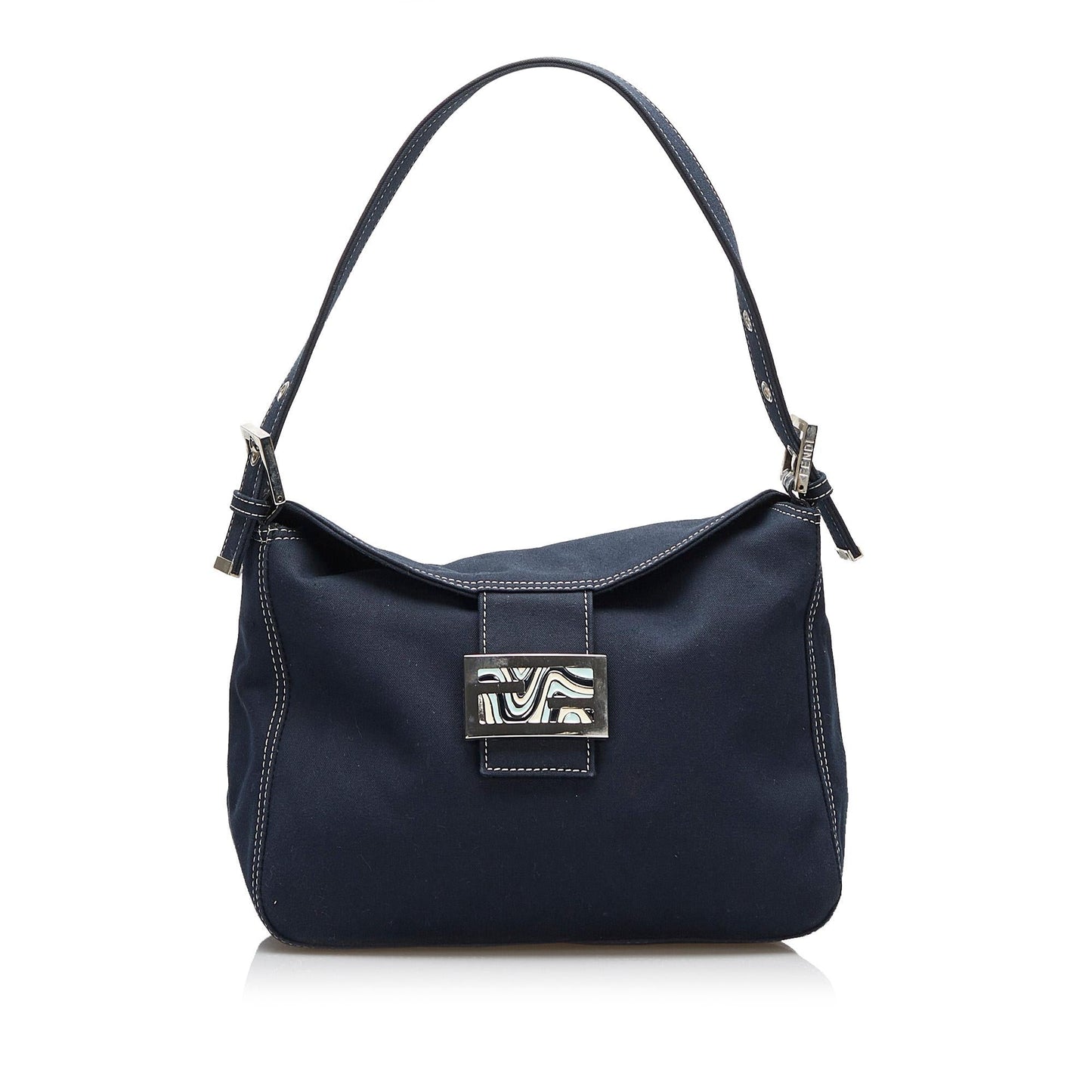 Fendi FF Marble Logo Shoulder Bag