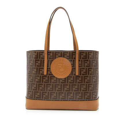 Fendi FF Spalmati Vetrificato Shopper Tote