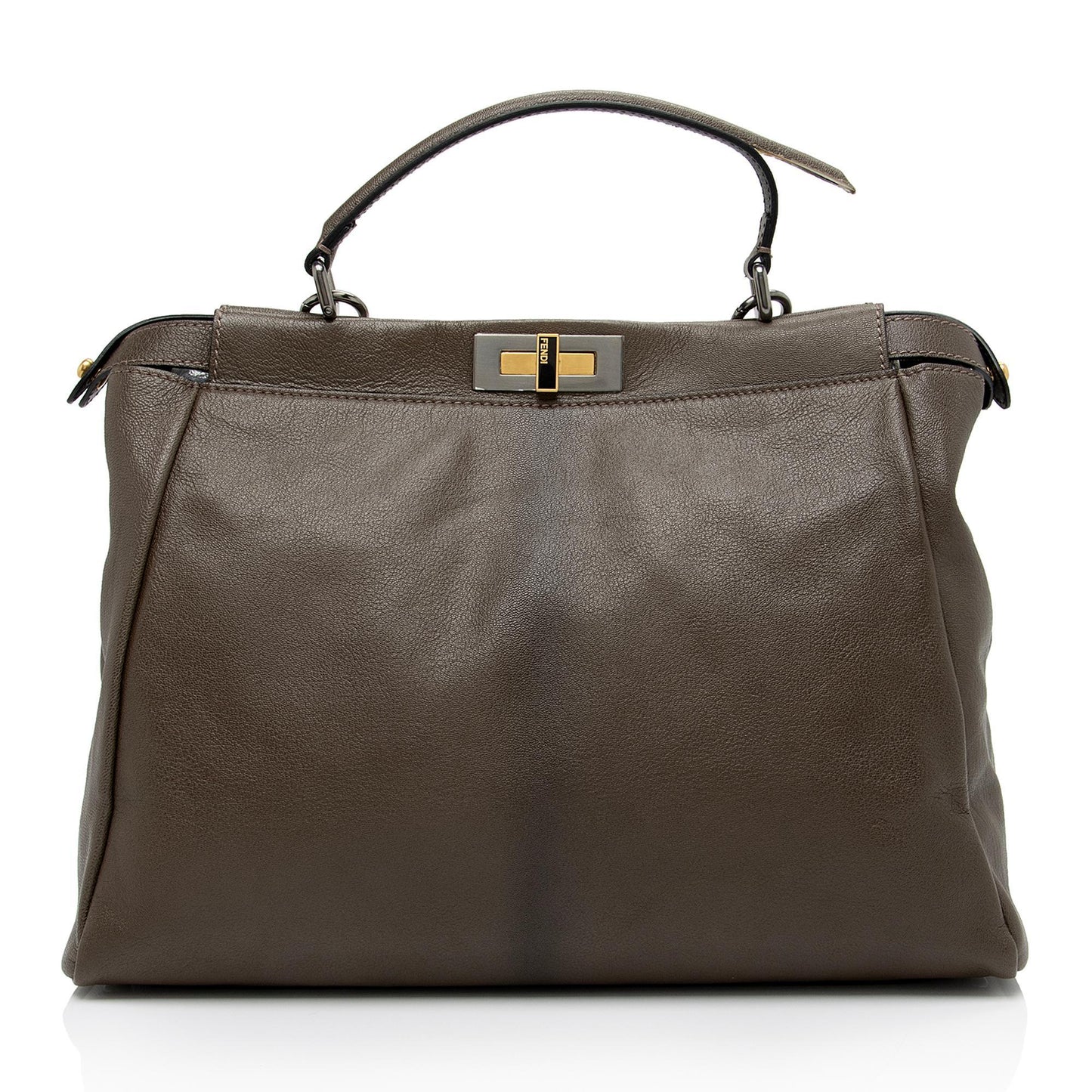 Fendi Goatskin Peekaboo Large Satchel -(SHF-EF9skv)