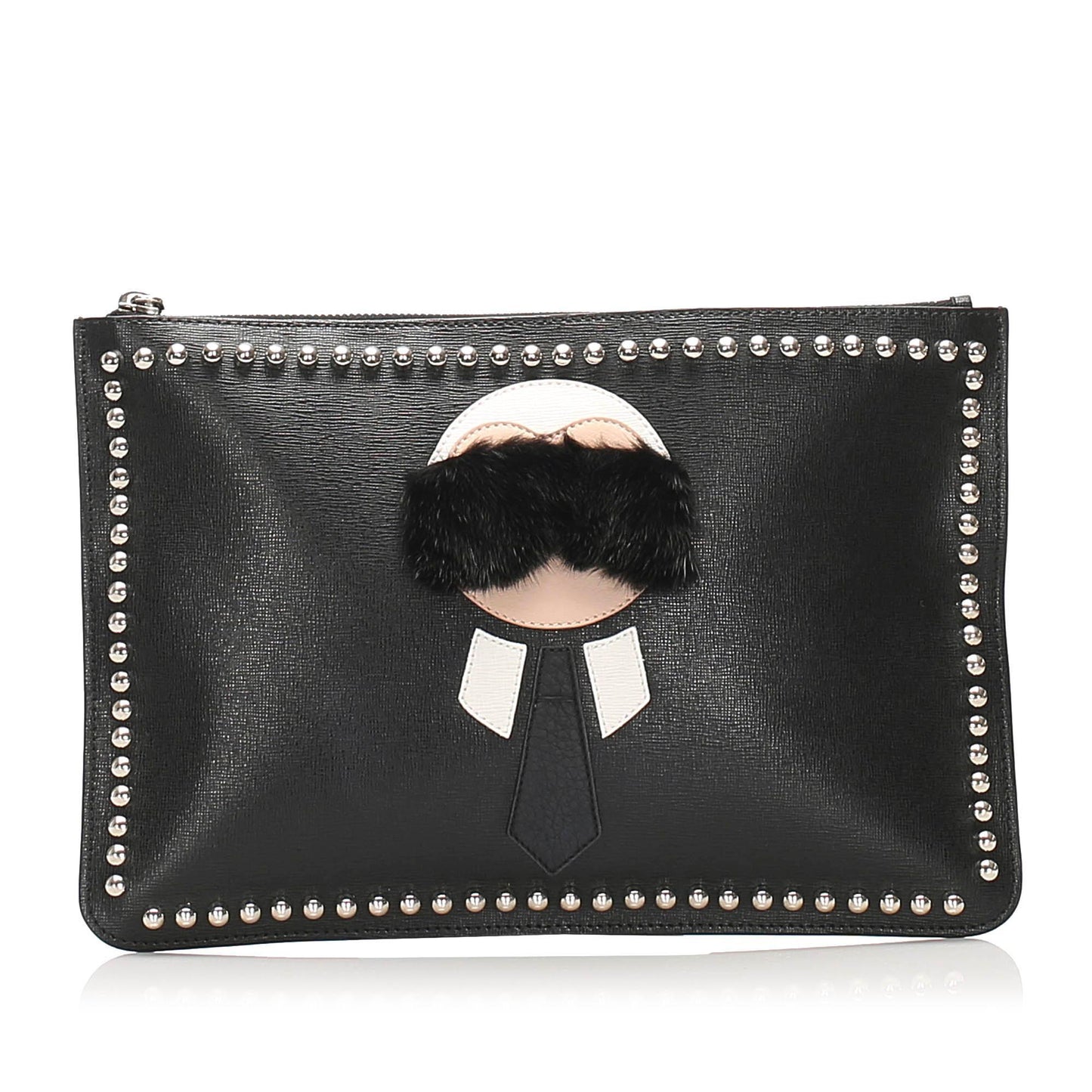 Fendi Karlito Leather Clutch Bag (SHG-11180)