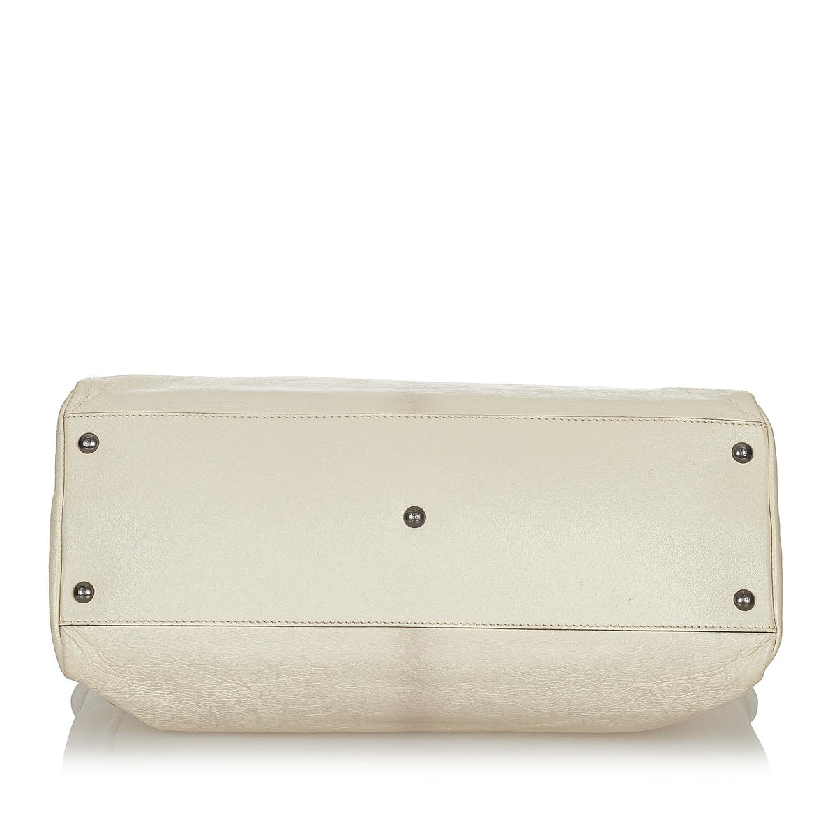 Fendi Large Peekaboo Leather Satchel