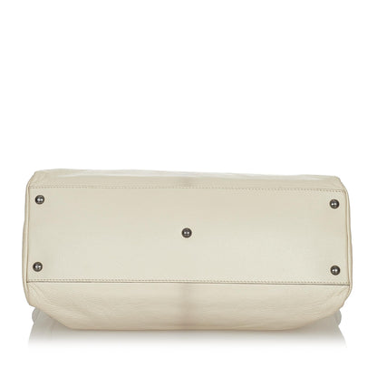Fendi Large Peekaboo Leather Satchel