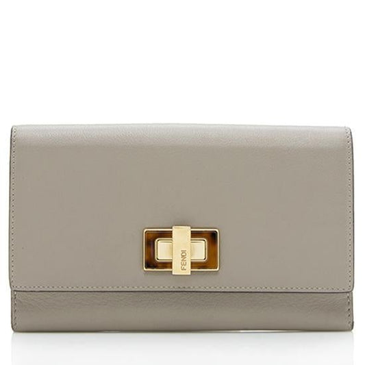 Fendi Leather Peekaboo Wallet