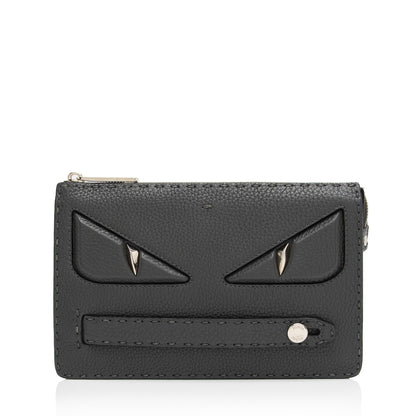 Fendi Leather Selleria  Monster Clutch