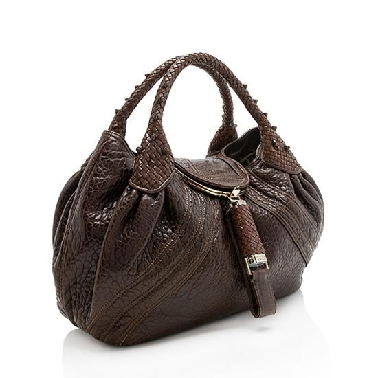 Fendi Leather Spy Satchel