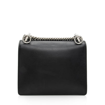Fendi Leather Studded Kan I Small Shoulder Bag
