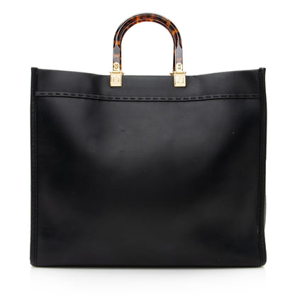 Fendi Leather Sunshine Large Shopper Tote