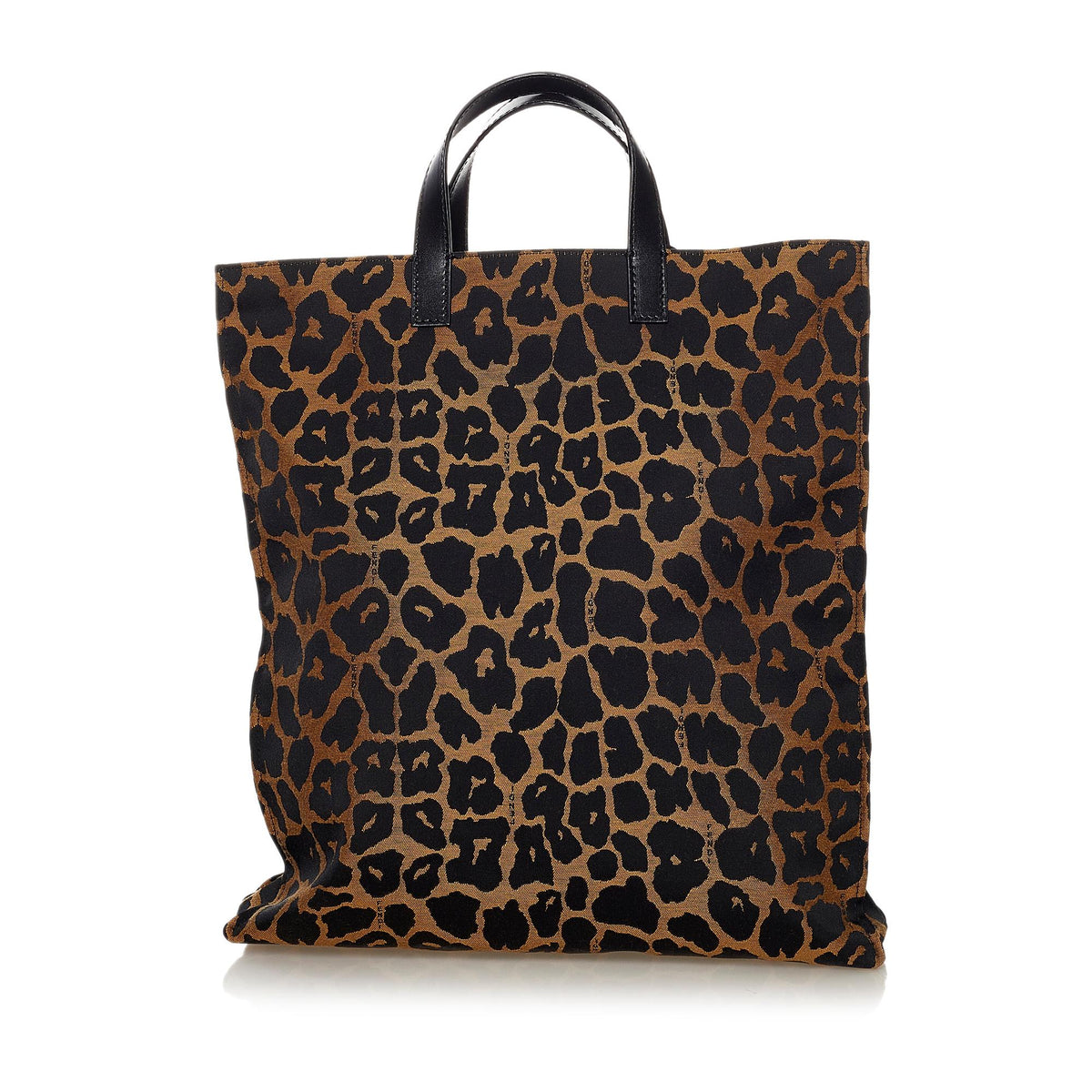 Fendi Leopard Print Nylon Tote Bag