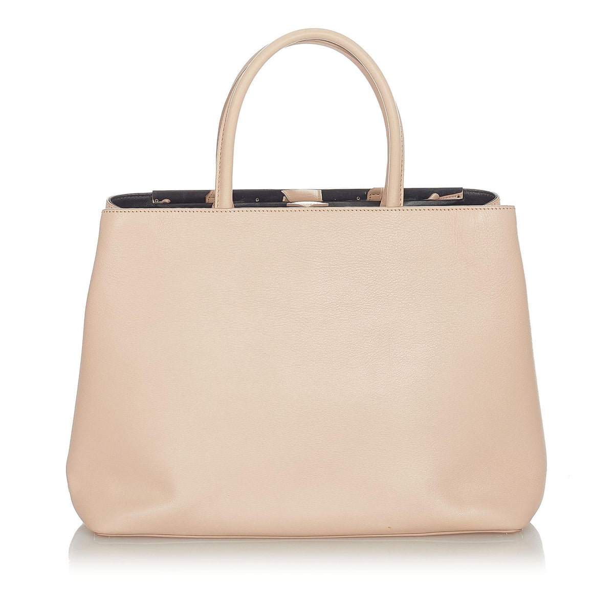 Fendi Medium 2Jours Leather Tote Bag