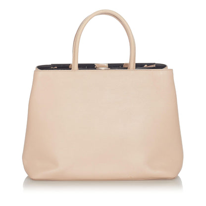Fendi Medium 2Jours Leather Tote Bag