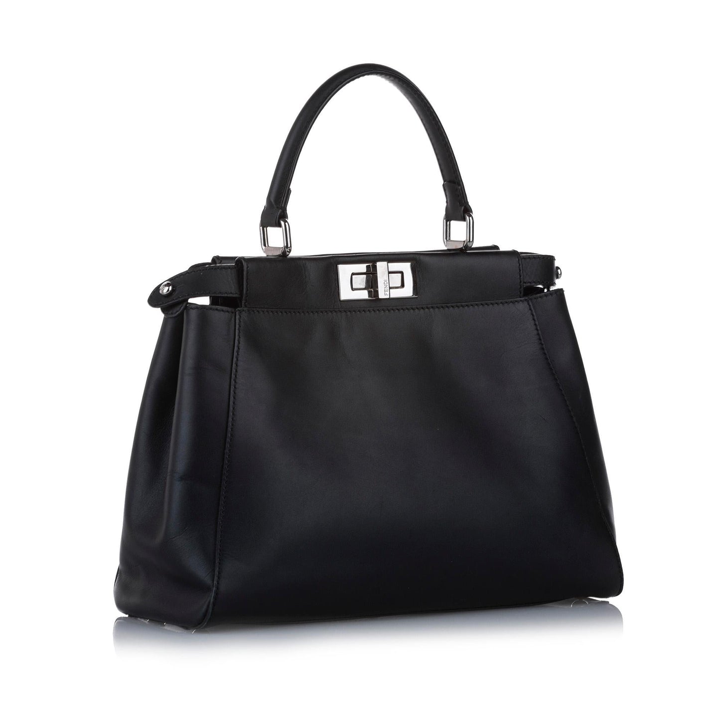 Fendi Medium Peekaboo Leather Satchel (SHG-14957)