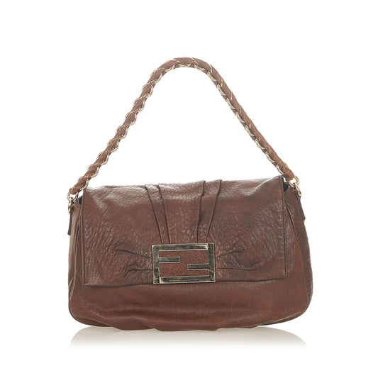 Fendi Mia Leather Shoulder Bag (SHG-19579)