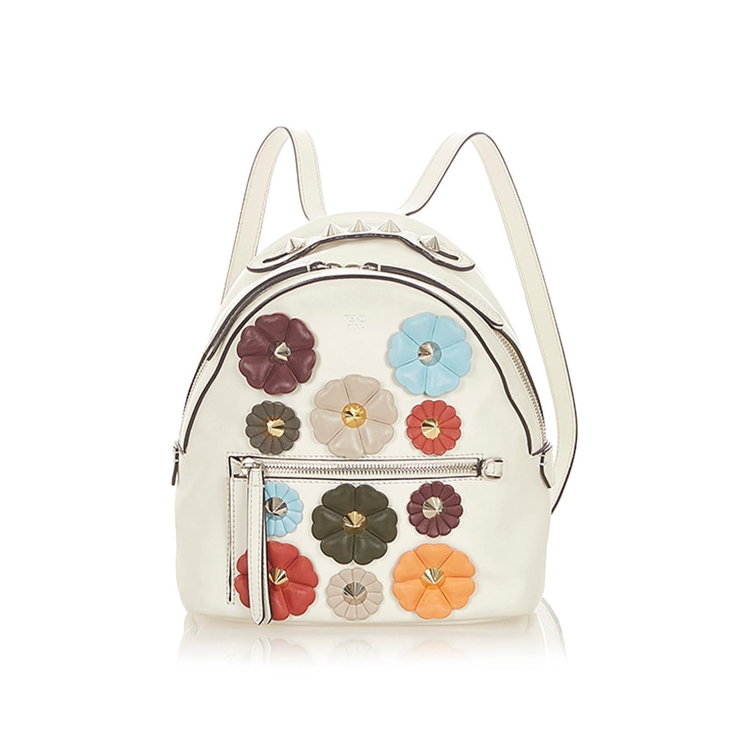 Fendi Mini By The Way Flowerland Leather Backpack (SHG-19351)