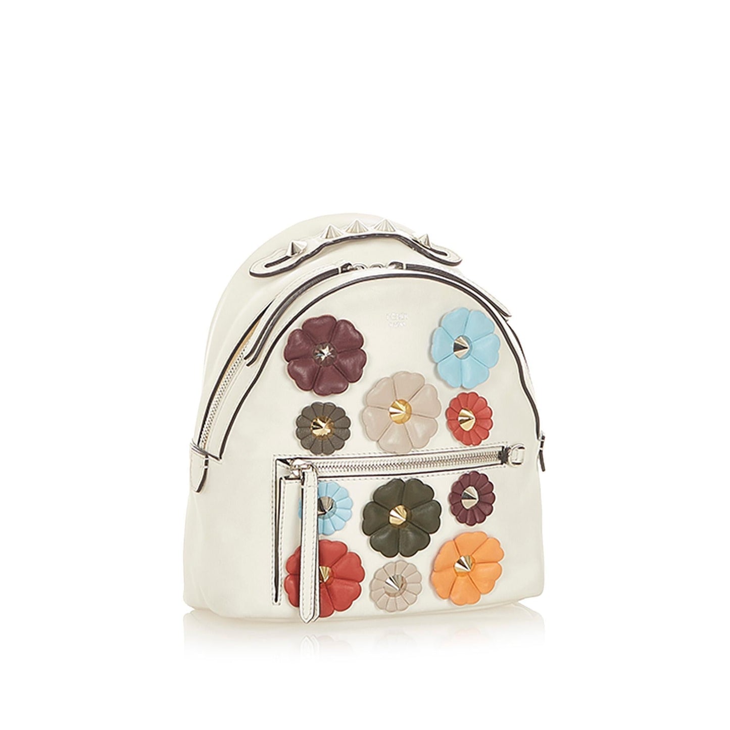 Fendi Mini By The Way Flowerland Leather Backpack (SHG-19351)