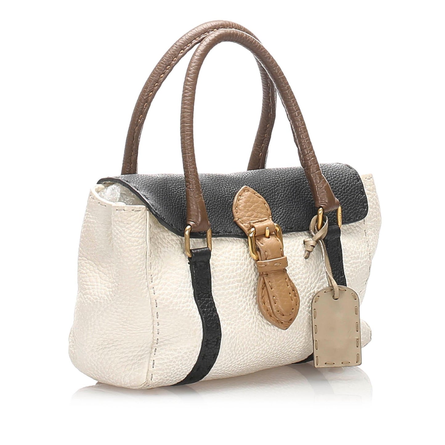 Fendi Mini Selleria Linda Leather Handbag (SHG-13645)