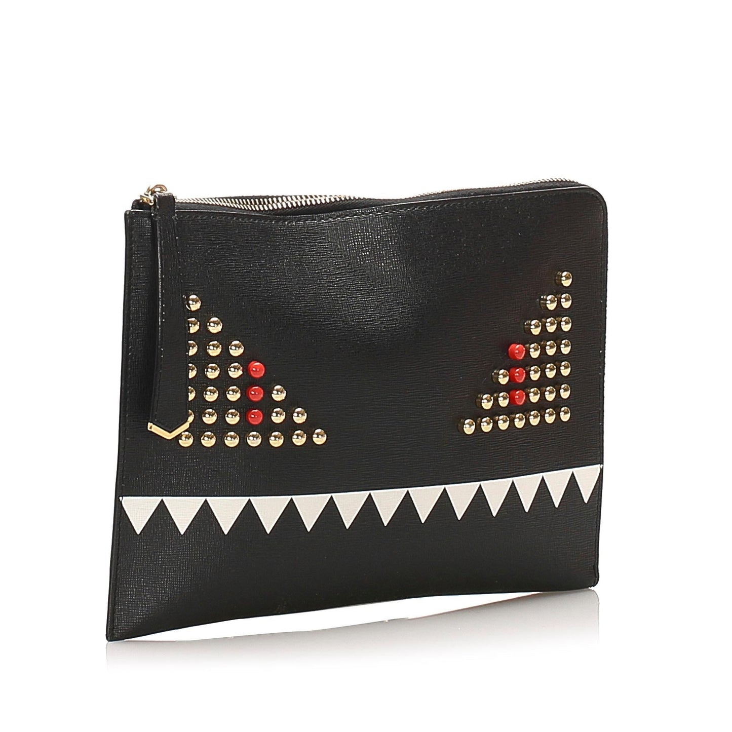 Fendi Monster Leather Clutch Bag (SHG-12572)