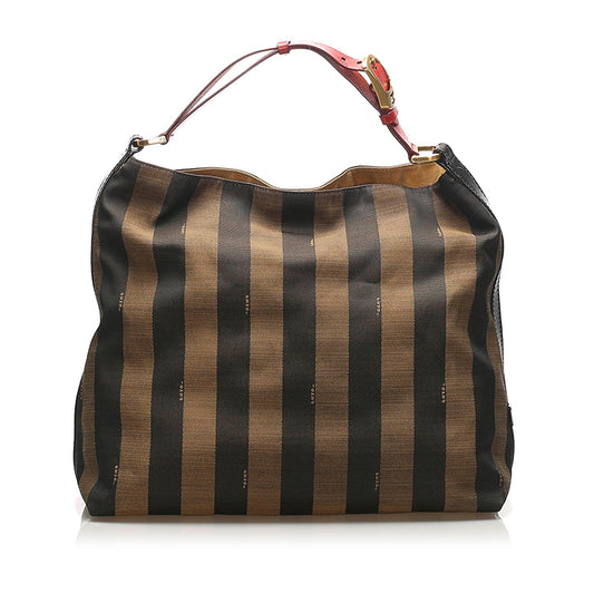 Fendi Pequin Canvas Shoulder Bag (SHG-12103)