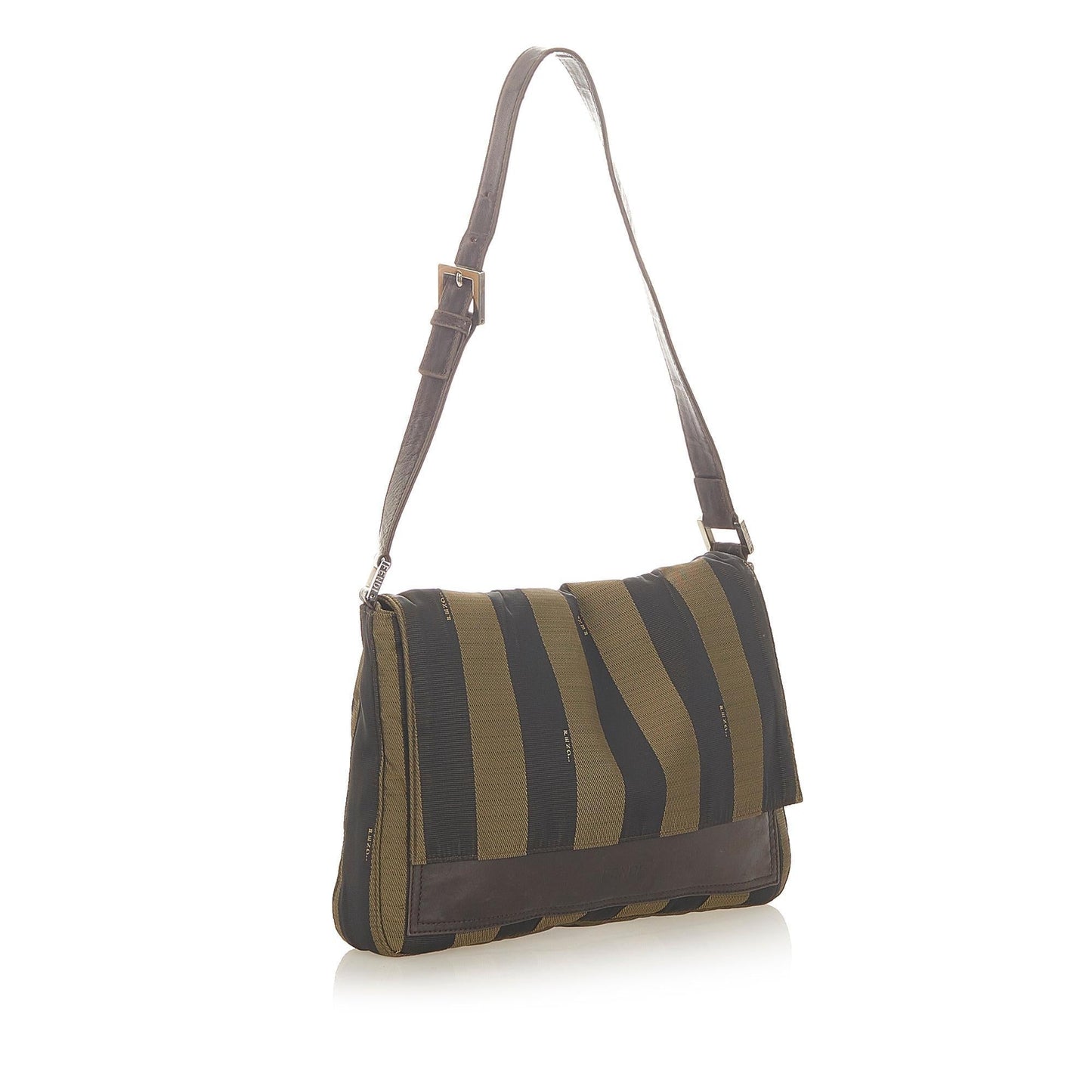 Fendi Pequin Canvas Shoulder Bag (SHG-19481)