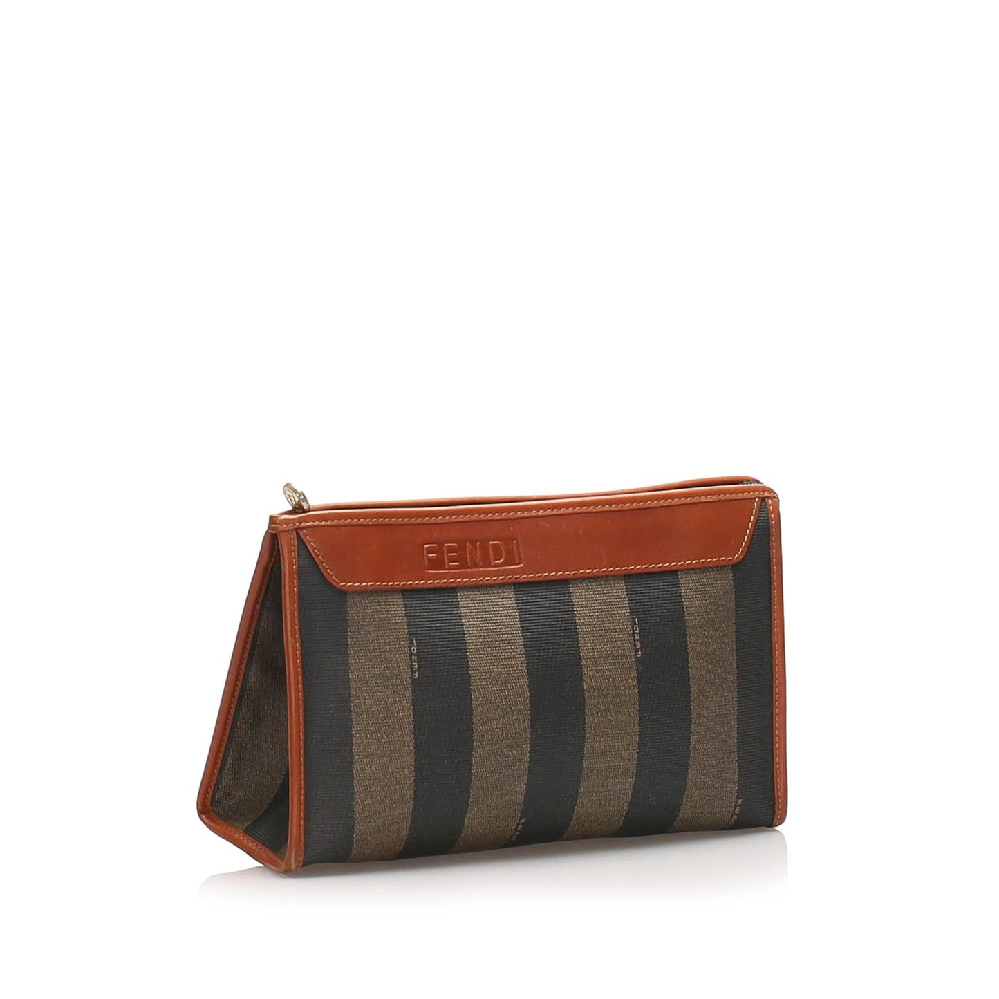 Fendi Pequin Clutch Bag (SHG-10925)