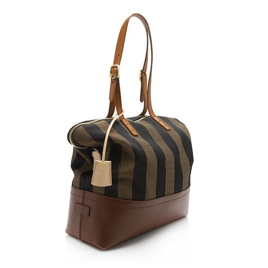 Fendi Pequin Striped 2Bag Tote