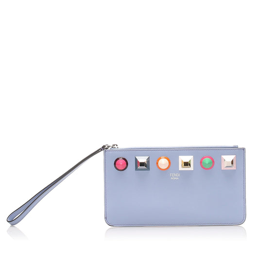 Fendi Leather Stud Rainbow Pochette (SHG-10294)