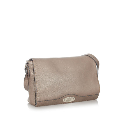 Fendi Selleria Leather Crossbody Bag
