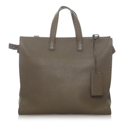Fendi Selleria Leather Satchel